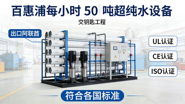 百惠浦超纯水设备出口阿联酋